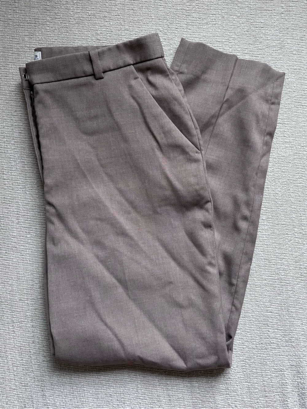 Abercrombie & Fitch Taupe Straight Leg Trousers